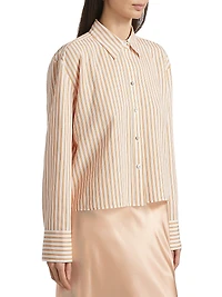 Till Stripe Cropped Shirt
