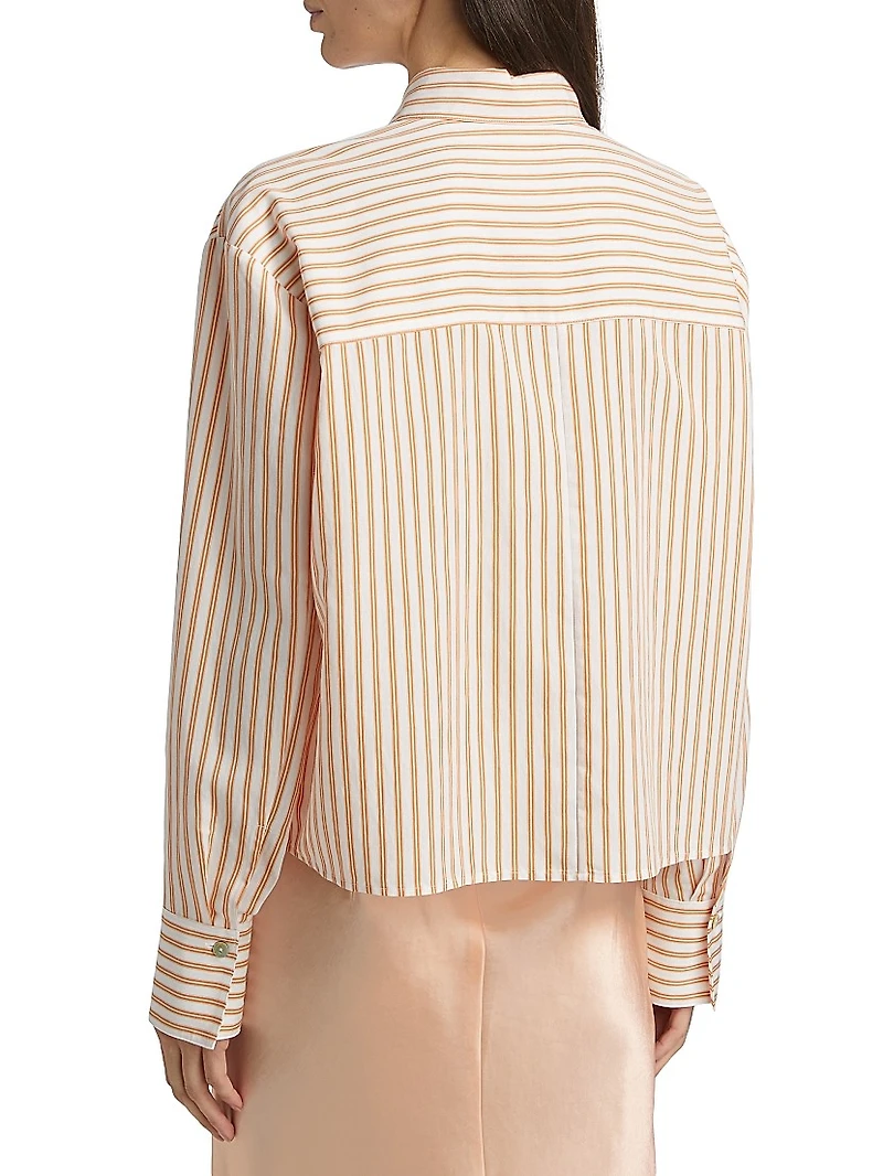 Till Stripe Cropped Shirt