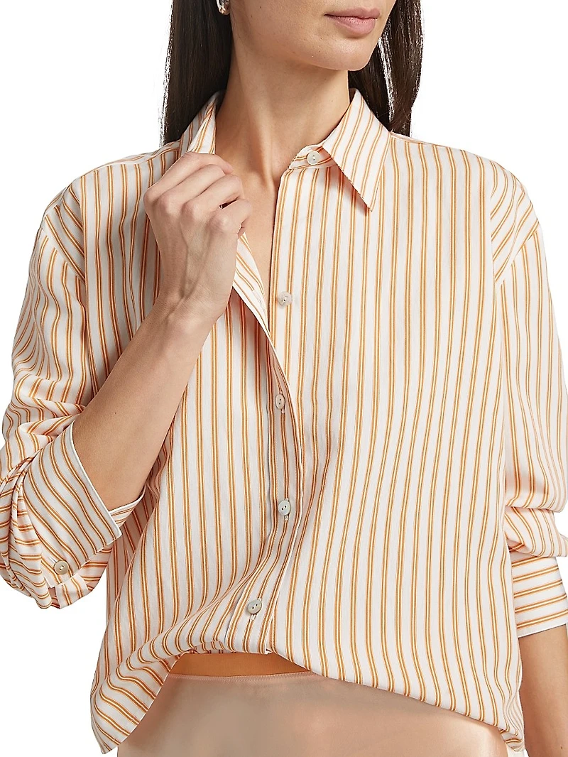 Till Stripe Cropped Shirt