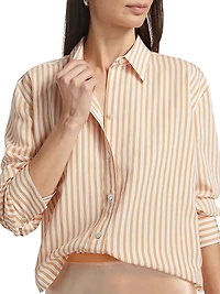 Till Stripe Cropped Shirt