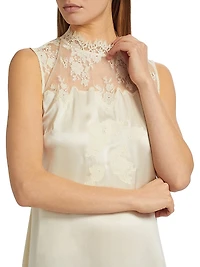 Valeria Lace & Silk Minidress