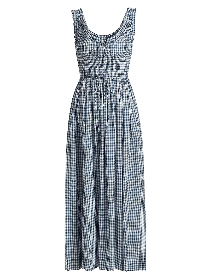 Emmaretta Gingham Midi-Dress