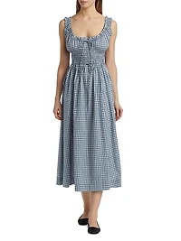 Emmaretta Gingham Midi-Dress