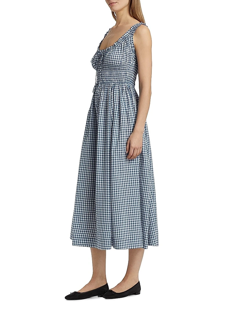 Emmaretta Gingham Midi-Dress