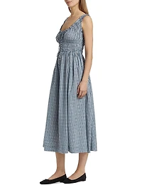 Emmaretta Gingham Midi-Dress