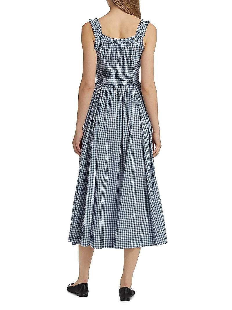 Emmaretta Gingham Midi-Dress