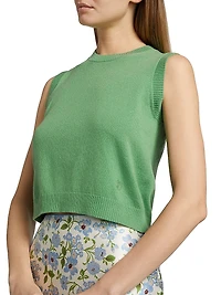 Louden Cashmere Crewneck Sleeveless Top