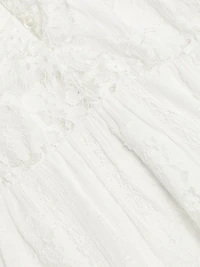 Gabriella Lace Cotton Midi-Dress