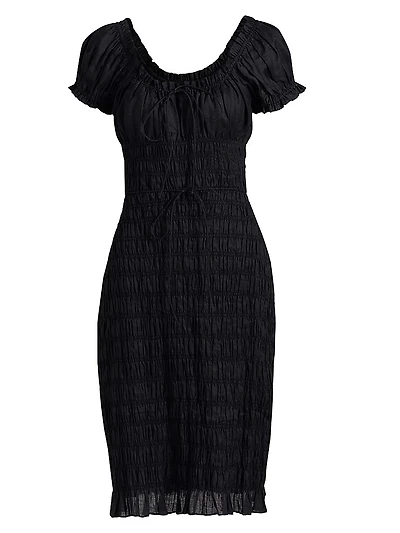 Rosalynn Tie-Waist Midi-Dress