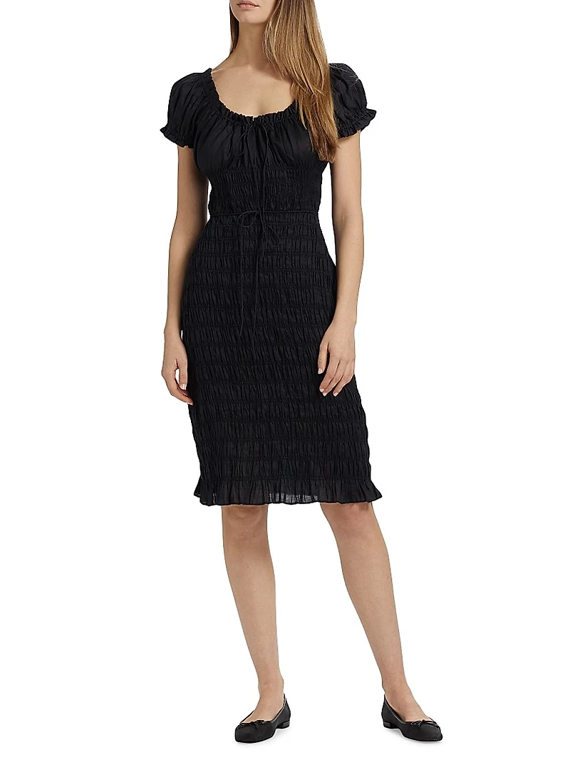 Rosalynn Tie-Waist Midi-Dress