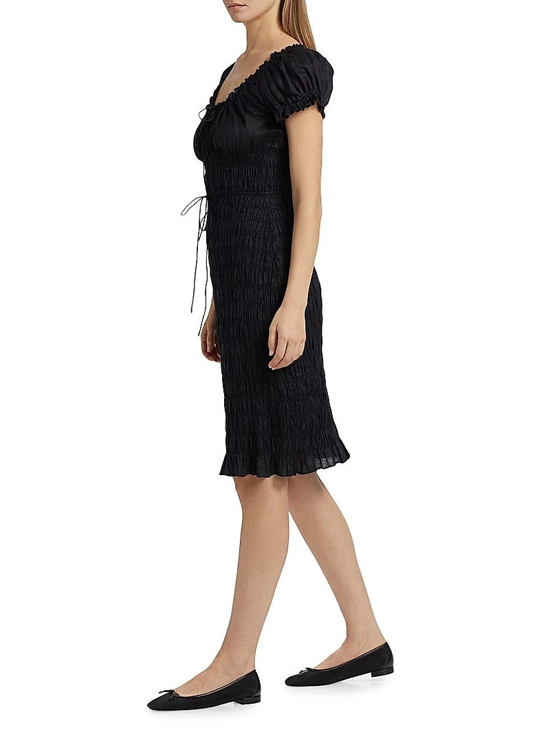 Rosalynn Tie-Waist Midi-Dress