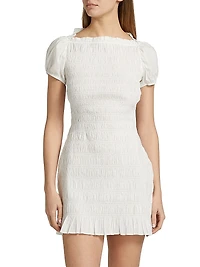 Rizzo Smocked Minidress