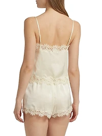 Kira Lace-Trimmed Silk Camisole