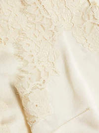 Kira Lace-Trimmed Silk Camisole