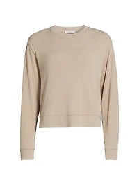 Stretch Long-Sleeve Sweater