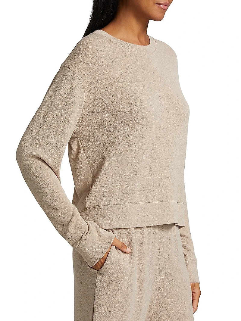 Stretch Long-Sleeve Sweater