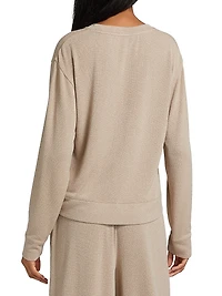 Stretch Long-Sleeve Sweater