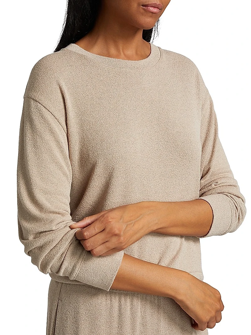 Stretch Long-Sleeve Sweater