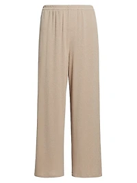 Crop Wide-Leg Lounge Pants