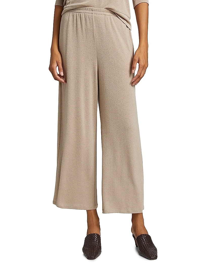 Crop Wide-Leg Lounge Pants