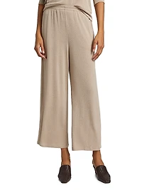 Crop Wide-Leg Lounge Pants