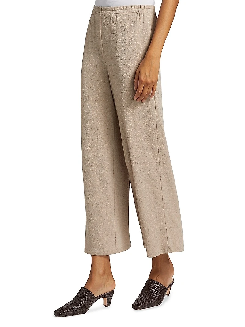 Crop Wide-Leg Lounge Pants