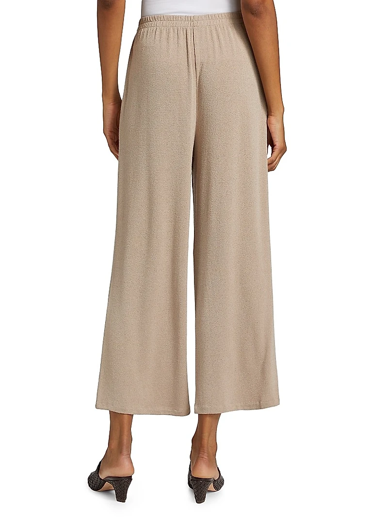 Crop Wide-Leg Lounge Pants