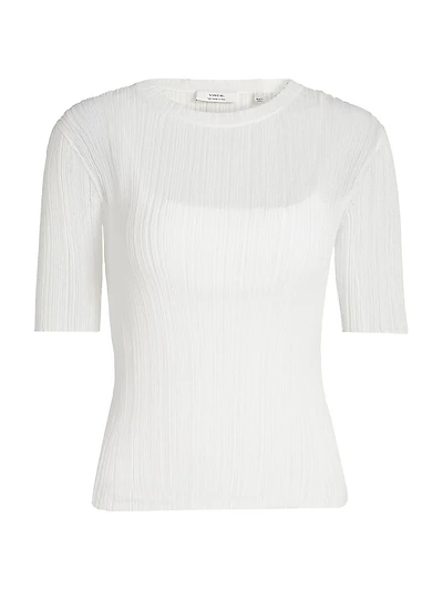 Double Layer Rib-Knit Top