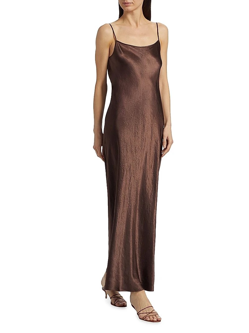 Bias-Cut Maxi Slipdress