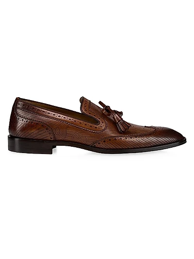 Grave Moc Patinated Leather Loafers