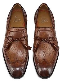 Grave Moc Patinated Leather Loafers
