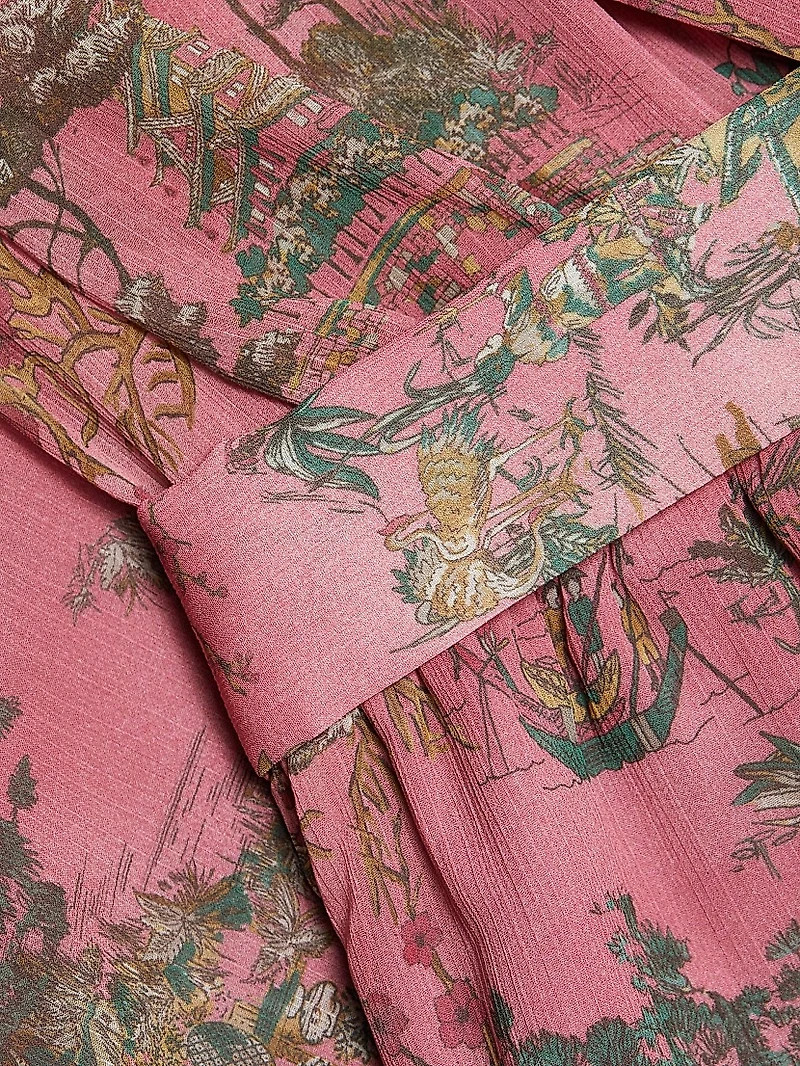 Arabell Floral Tie-Waist Romper