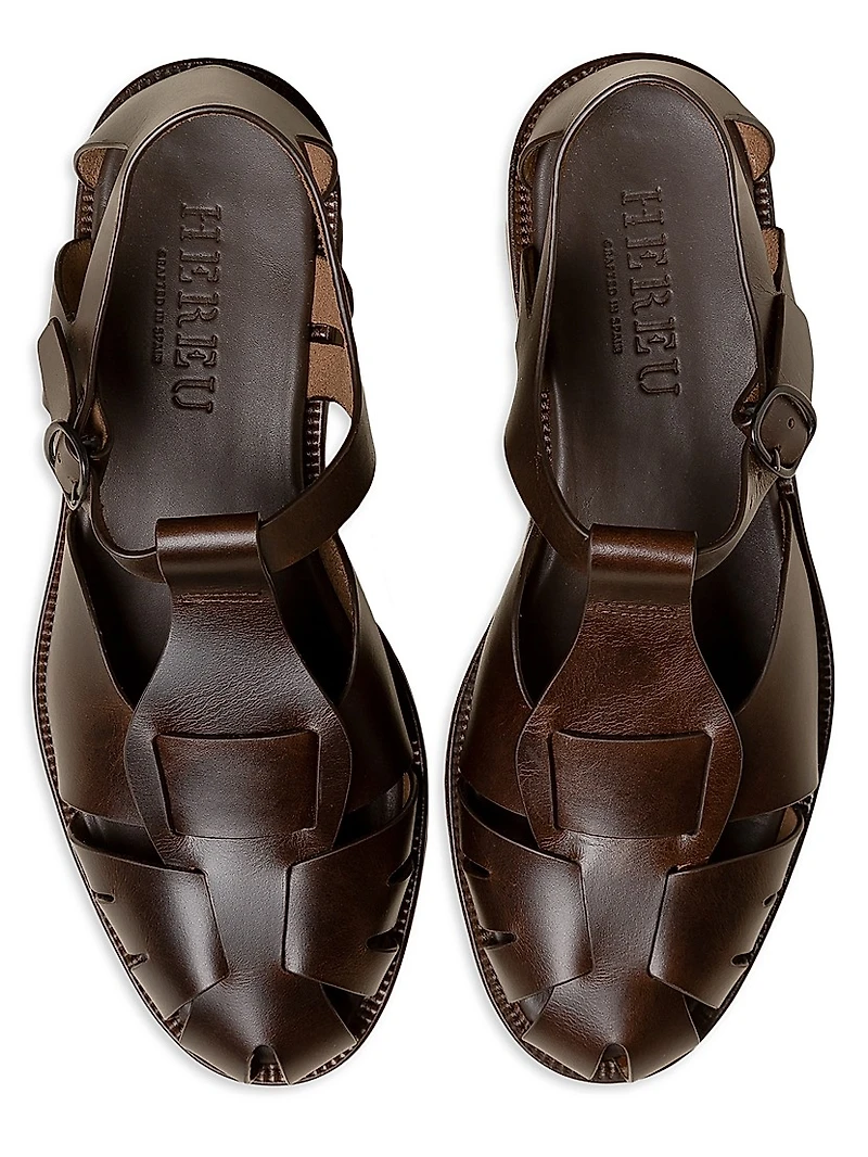 Pesca Leather Fisherman Sandals