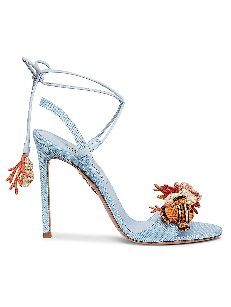 Marea 105MM Embellished Woven Sandals