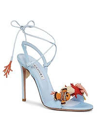 Marea 105MM Embellished Woven Sandals