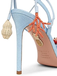 Marea 105MM Embellished Woven Sandals