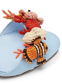 Marea 105MM Embellished Woven Sandals