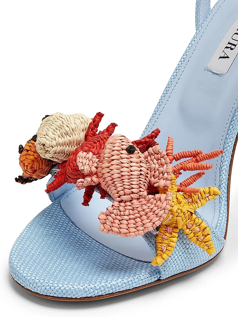 Marea 105MM Embellished Woven Sandals