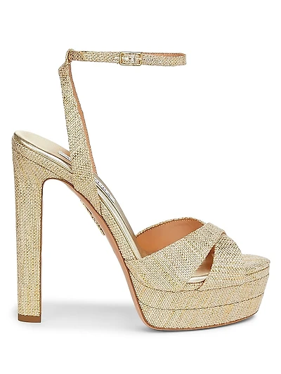 Divine 130MM Woven Platform Sandals