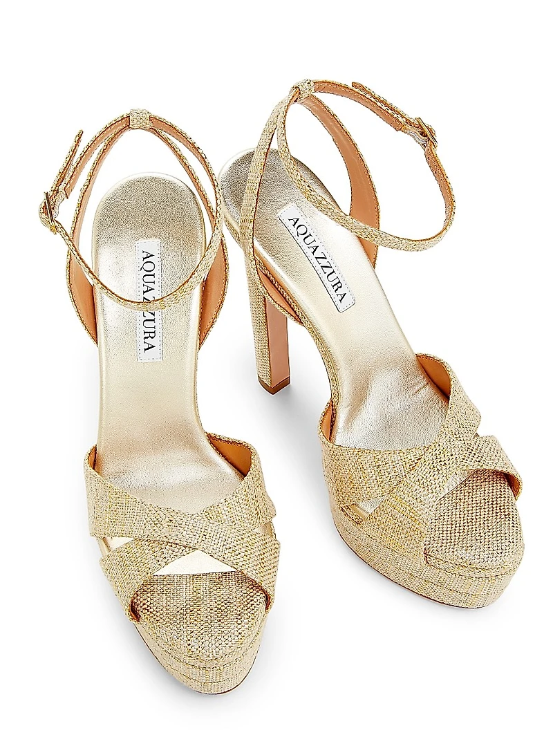 Divine 130MM Woven Platform Sandals
