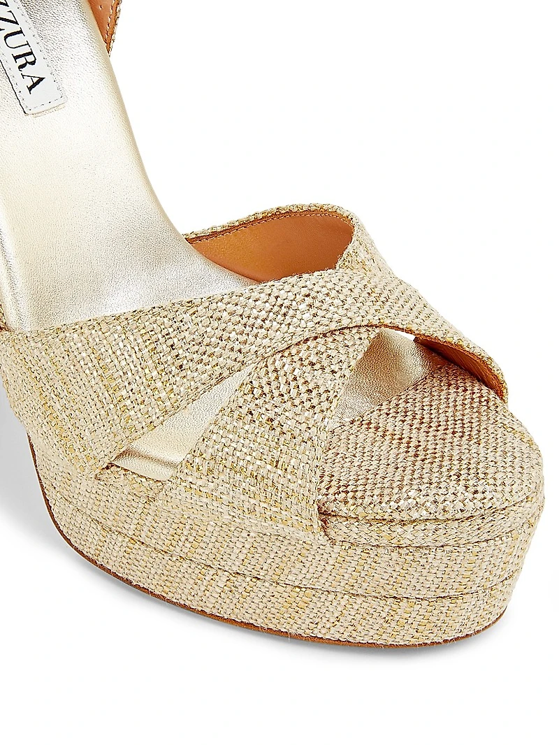 Divine 130MM Woven Platform Sandals