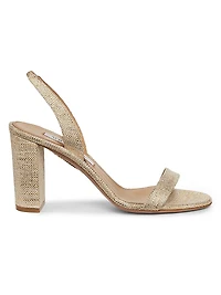 So Nude 85MM Metallic Sandals
