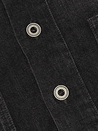 Oversized Denim Pull-Over Shirt