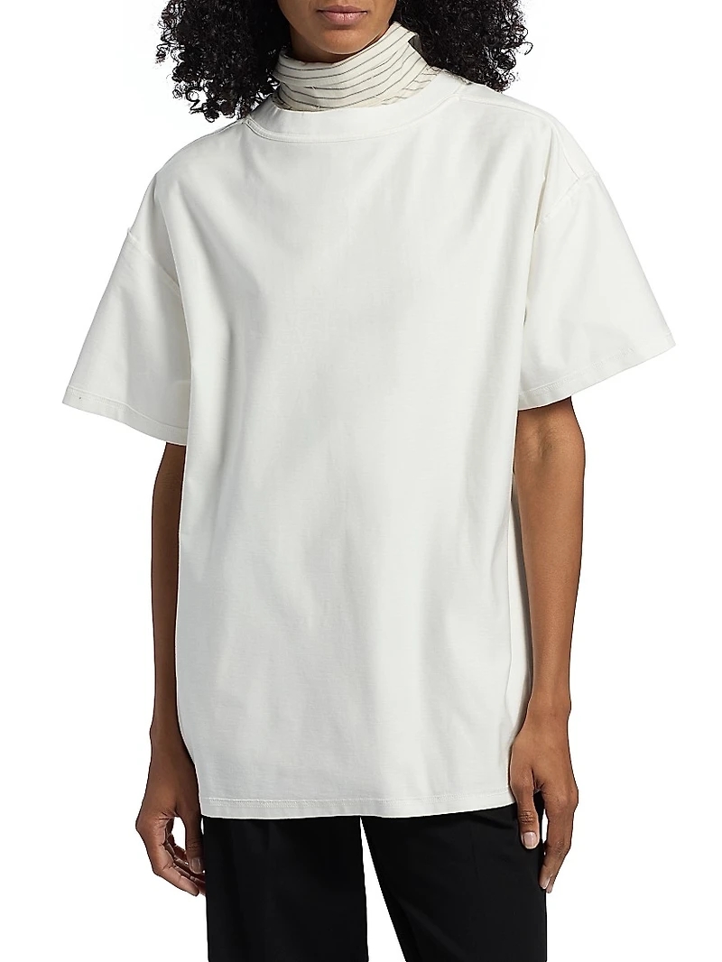 Layered Backward Short-Sleeve Top