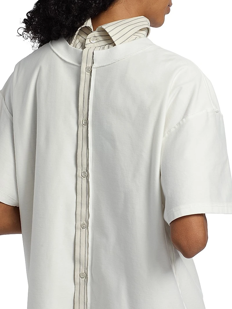 Layered Backward Short-Sleeve Top