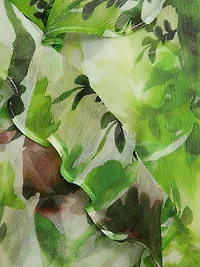 Seema Floral Silk Ruffled Maxi Dress