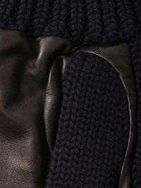 Wool and Nappa Leather Gloves