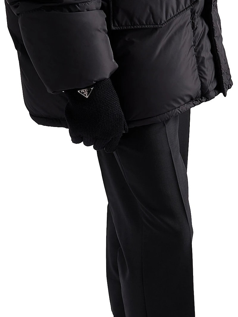 Wool and Nappa Leather Gloves