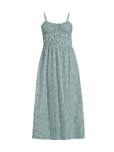 Marianne Cotton A-Line Midi-Dress