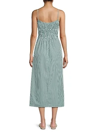 Marianne Cotton A-Line Midi-Dress